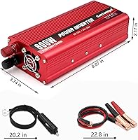 Cantonape 800 Watt Car Inverter DC 12V to 110V/120V AC Converter — image 6