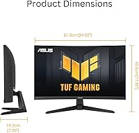 ASUS TUF Gaming VG27WQ3B 27-inch 1440P Curved Monitor — image 8