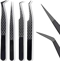 CL CAMILLASH Fiber Tip Lash Tweezers Set - Titanium Black — image 1