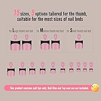NOVO OVO Halloween Black French Tip Toe Nail Tips, Berry Pink — image 5