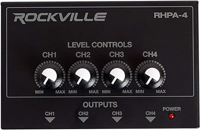 Rockville RHPA4 4-Channel Headphone Amplifier