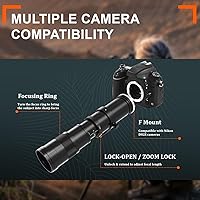 BENOISON 420-800mm F/8.3-16 Telephoto Lens for Nikon F-Mount DSLR Cameras — image 5