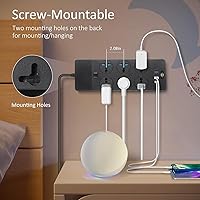 Jumpso UK to US Plug Adapter Power Strip with 6 Outlets and 4 USB Ports — image 4