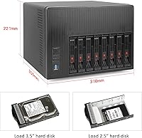 AUDHEID K7 8 Bay NAS Case — image 7