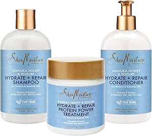 SheaMoisture Manuka Honey & Yogurt Hydrate + Repair Bundle Review