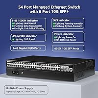 YuanLey 48-Port Gigabit Managed Switch with 6x10G SFP+ — image 2