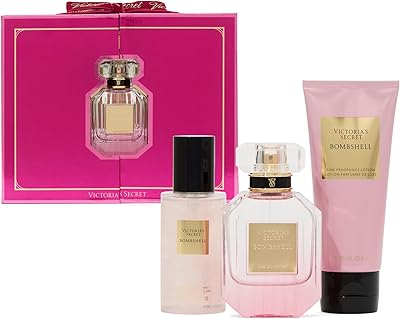 Victoria's Secret Bombshell 3 Piece Luxe Fragrance Gift Set 1.7oz