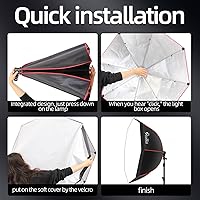 SHIRTAL 37″ Octangle Softbox Photography Lighting Kit — image 4