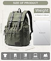 MOYYI Vintage Canvas Backpack — image 3