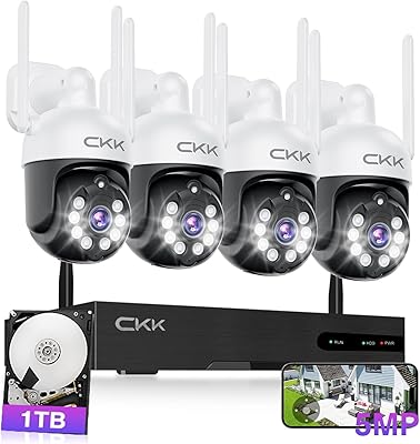 CKK 5MP PTZ Security System with 1TB HDD