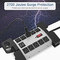 CCCEI Heavy Duty Power Strip with USB Ports — image 3