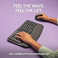 Logitech Wave Keys & Lift Vertical Mouse Ergonomic Bundle — image 2