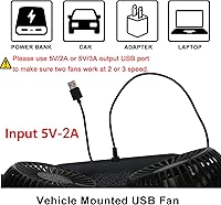 TriPole DC201 Dual Head Car Fan — image 2