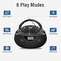 Nextron CB-500BT Portable CD Player Bluetooth Boombox — image 2