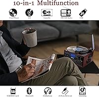 LoopTone TR-19PCD 10-in-1 Bluetooth Turntable — image 2