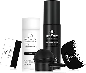 Adonis 5-in-1 Hair Fiber Kit (Black)
