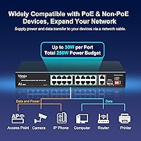VIMIN 19 Port 16xPoE+250W Ethernet Switch — image 3