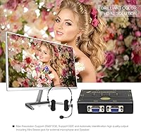 JideTech 4-Port VGA KVM Switch with USB Hub and Audio Support — image 3