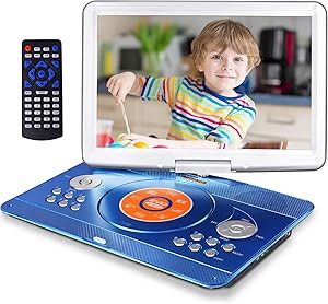 HotHat 16.9″ Portable DVD Player with 14.1″ Swivel Screen Review