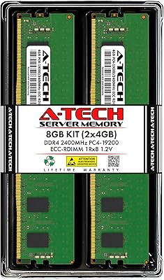 A-Tech 8GB Kit DDR4 2400MHz ECC Registered RDIMM