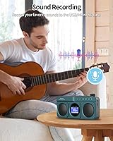 SEMIER Small Digital FM Radio Bluetooth Speaker — image 9