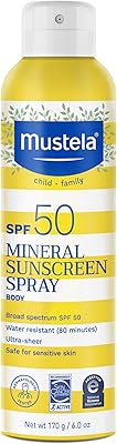 Mustela Baby Mineral Sunscreen Spray SPF 50, 6 fl.oz.