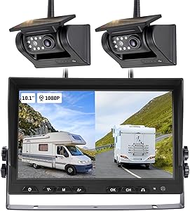 WOOCARTY SR2 10.1″ Wireless Magnetic Solar Backup Camera System Review