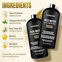 MYSTÉRE BEAUTÉ Rice Water Shampoo and Conditioner Set, 16 fl oz Each — image 3