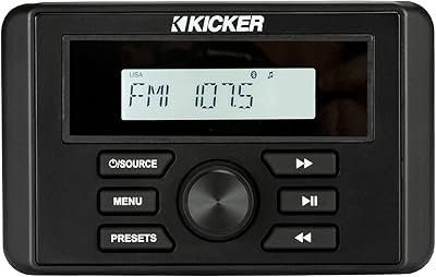 Kicker 46KMC3 Weather-Resistant Media Center with Bluetooth