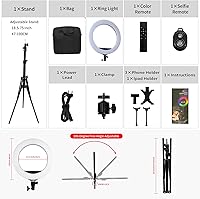 OVEHEL HQ-18 18-inch RGB Ring Light Kit — image 6