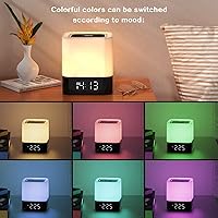 Aisuo DY28 5-in-1 Night Light Bluetooth Speaker with Alarm Clock — image 2