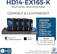 OREI 4K 1x4 HDMI Extender Splitter HD14-EX165-K — image 3