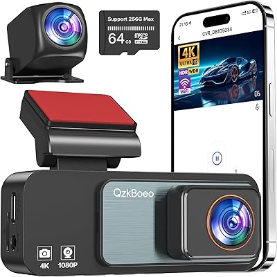 QzkBoeo F70-Q 4K Dash Camera