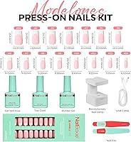 Modelones Gel Nail Kit with LED Light and Press On Nails — image 7