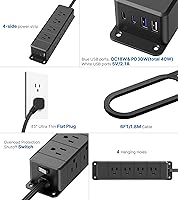 ANNQUAN 30W USB C Power Strip Surge Protector — image 8