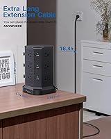 KOOSLA Surge Protector Power Strip Tower 16.4 FT — image 2