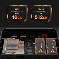 BOSGAME P4 Mini Gaming PC AMD Ryzen 7 5700U 16GB RAM 512GB SSD — image 4