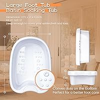 LeCuag Ionic Bath Foot Basin with 100 Liners — image 2