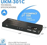 OREI UKM-301C 3-Port KVM Switch — image 5