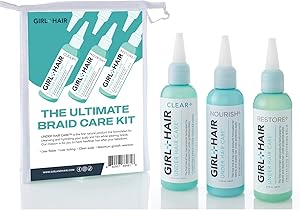 GIRL+HAIR Ultimate Braid Care Travel Set (3 x 3.4 Fl Oz)