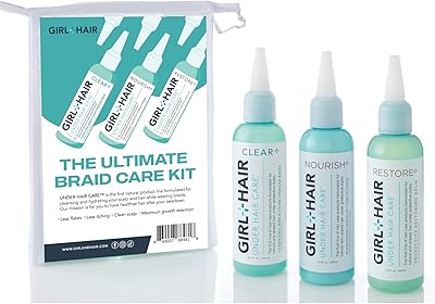GIRL+HAIR Ultimate Braid Care Travel Set (3 x 3.4 Fl Oz)