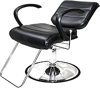 PureSana Chromium Vinyl Kyler Salon Chair - Black — image 8