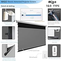 MIGO 150-Inch Pull Down Electric Projector Screen — image 7