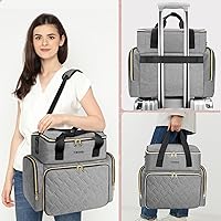 YOREPEK Nail Polish Organizer Case, Grey, Holds 96 Bottles — image 5