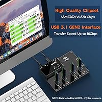 MAIWO M.2 NVMe SSD Cloner Duplicator 4 Bay Docking Station — image 3