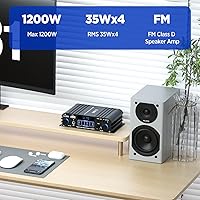 okanemoqi S288 1200W 4-Channel Bluetooth Audio Amplifier — image 2