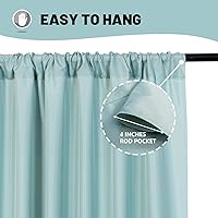 MYSKY HOME Light Green Backdrop Curtains 5ft x 10ft (2 Panels) — image 5