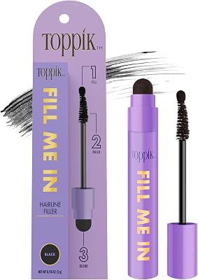 Toppik Fill Me In Hairline Filler, Black, 0.176 oz