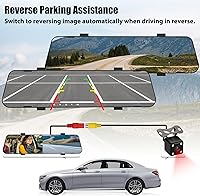 AMprime Mirror Dash Cam with 1080P Front and Rear Cameras — image 4