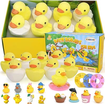 FUNCREVITY Bath Bombs for Kids with Surprise Inside, 8-Pack